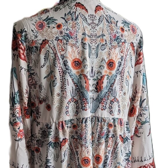 Women's Bohemian Style Tunic Top XL - Picture 3 of 5